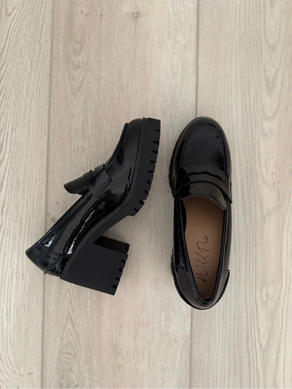Wild Pair Presscott Round Toe Heeled Loafers